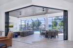 Double the Living Room Space by Opening the Huge Sliding Glass Door Front